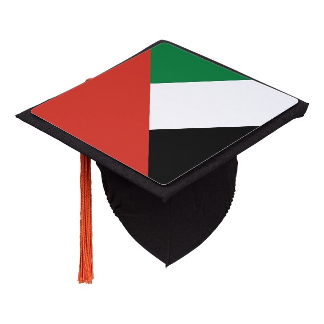 United Arab Emirates flag Graduation Cap Topper (Angled)