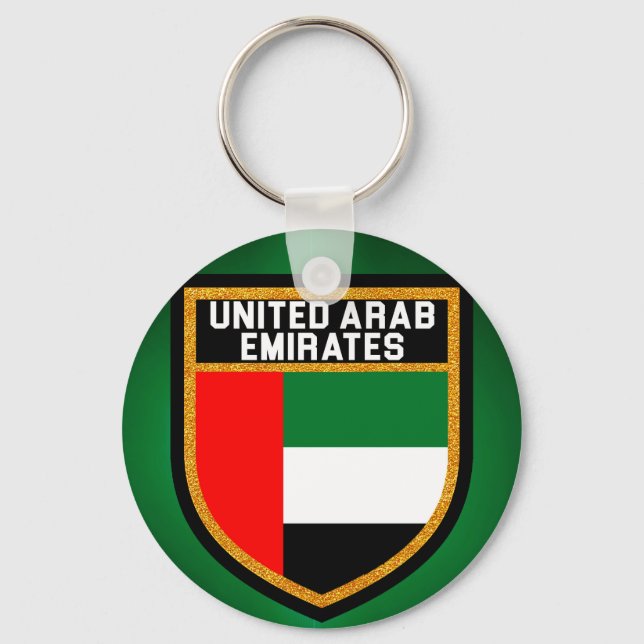 United Arab Emirates Flag Keychain (Front)