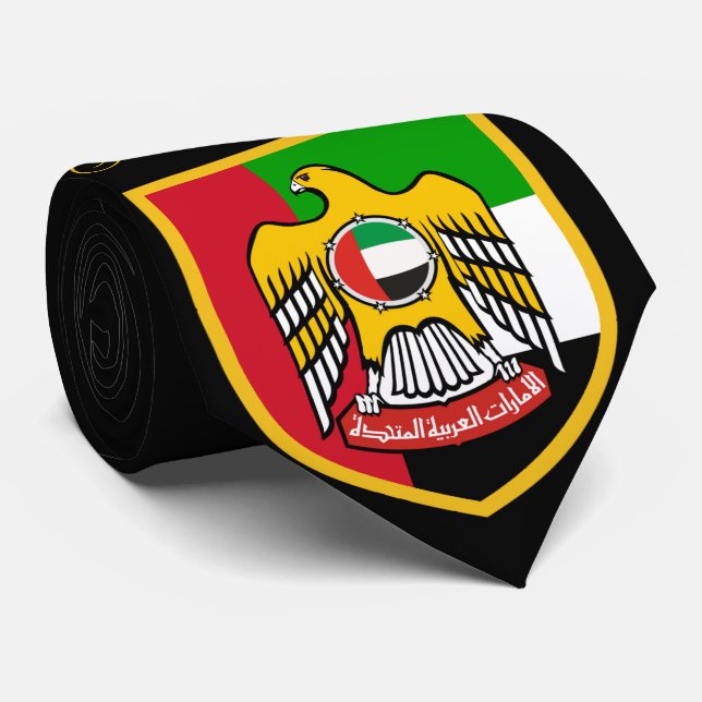 United Arab Emirates Flag Neck Tie (Rolled)