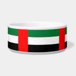 United Arab Emirates Flag Pet Bowl<br><div class="desc">Add a touch of Emirati pride to your pet's dining experience with our pet bowl featuring the flag of the United Arab Emirates! Crafted with meticulous attention to detail, this pet bowl proudly showcases the iconic black, white, green, and red colors of the UAE flag, symbolizing the nation's unity and...</div>
