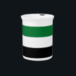 United Arab Emirates Flag Pitcher<br><div class="desc">Add a touch of Emirati elegance to your table with our pitcher featuring the flag of the United Arab Emirates! Designed to celebrate UAE heritage and cultural identity, this pitcher proudly displays the iconic black, white, green, and red colors of the UAE flag, symbolizing the nation's unity and rich history....</div>