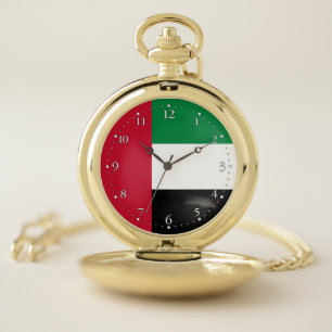 United Arab Emirates Flag Pocket Watch