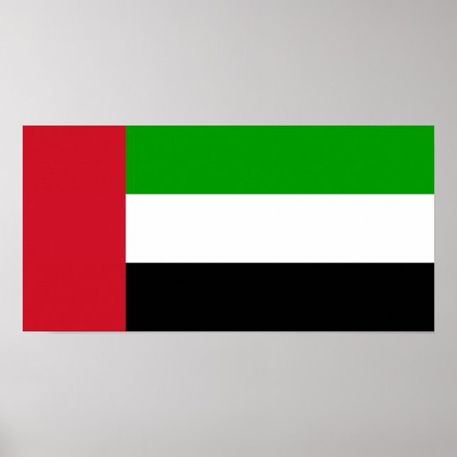 United Arab Emirates Flag Poster (Front)