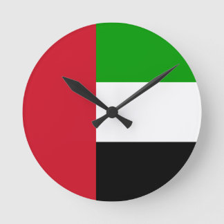 United Arab Emirates Flag Round Clock