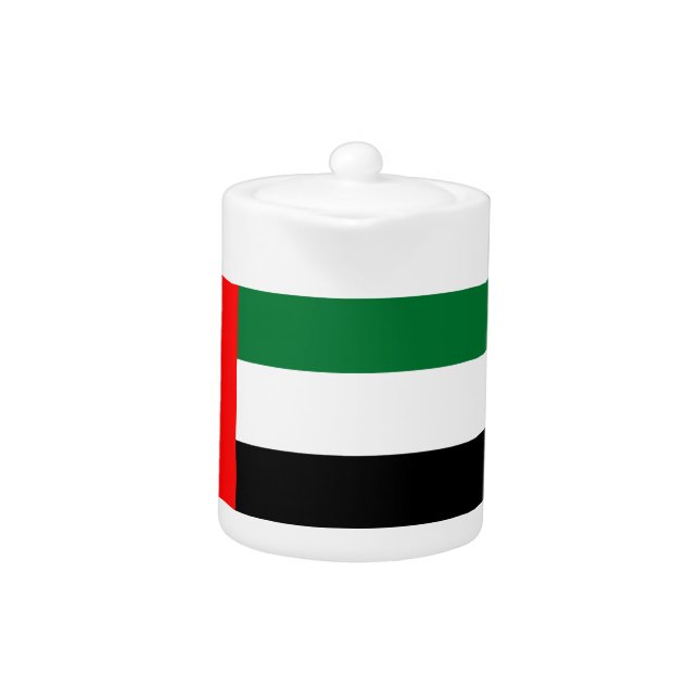 United Arab Emirates Flag Teapot (Front)