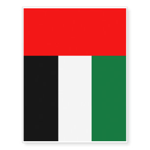 United Arab Emirates flag Temporary Tattoos