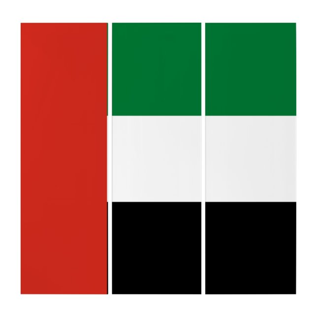 United Arab Emirates flag Triptych (Front)