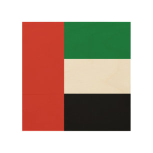 United Arab Emirates flag Wood Wall Art