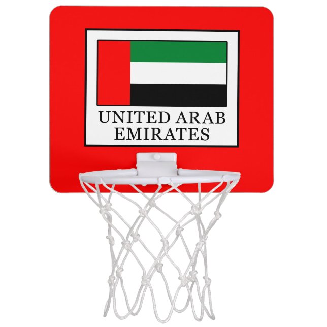 United Arab Emirates Mini Basketball Hoop (Front)