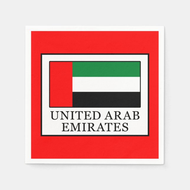 United Arab Emirates Paper Napkins (Front)