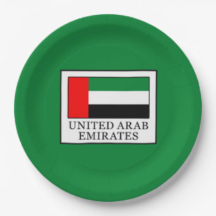 United Arab Emirates Paper Plates