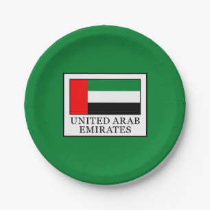 United Arab Emirates Paper Plates