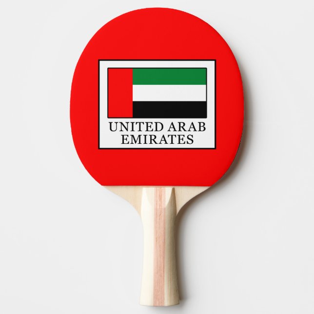 United Arab Emirates Ping-Pong Paddle (Front)