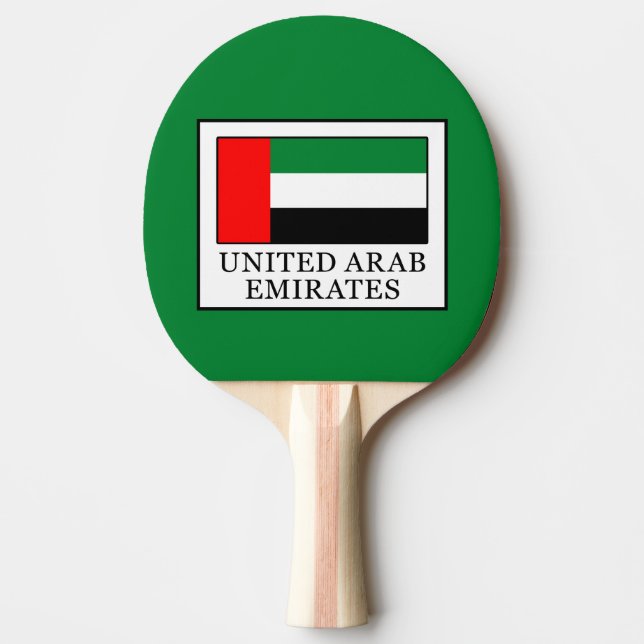 United Arab Emirates Ping-Pong Paddle (Front)