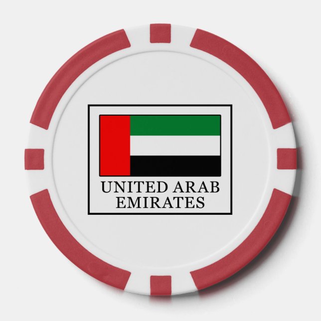 United Arab Emirates Poker Chips (Front)