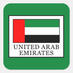 United Arab Emirates Square Sticker