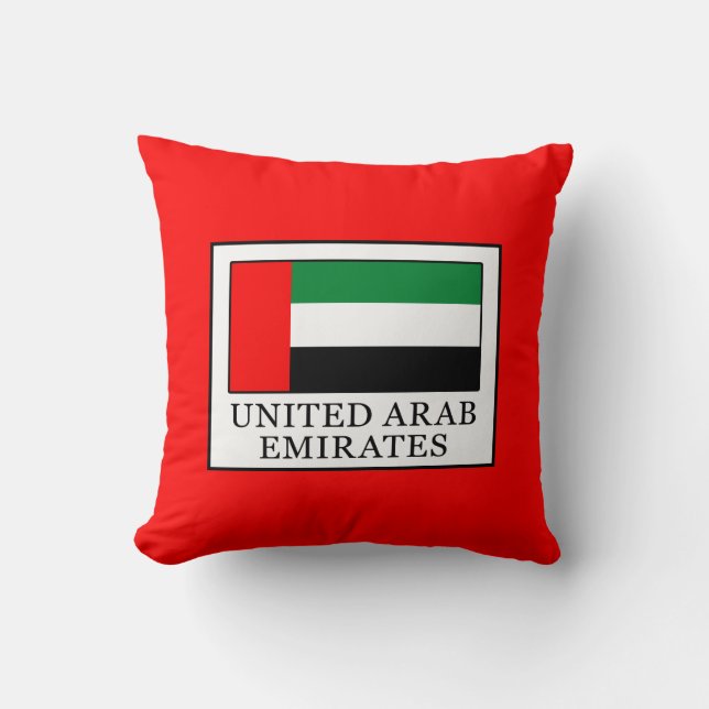 United Arab Emirates Throw Pillow (Front)
