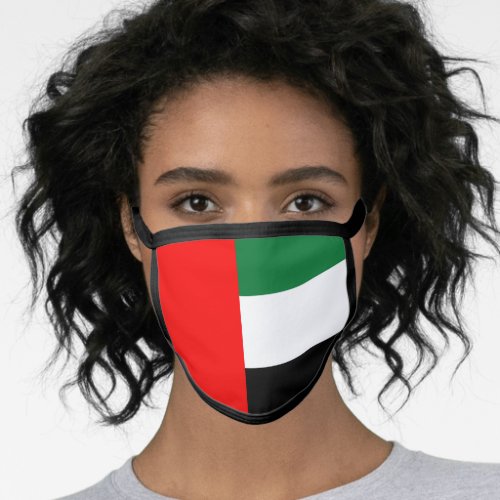 United Arab Emirates UAE Flag Face Mask