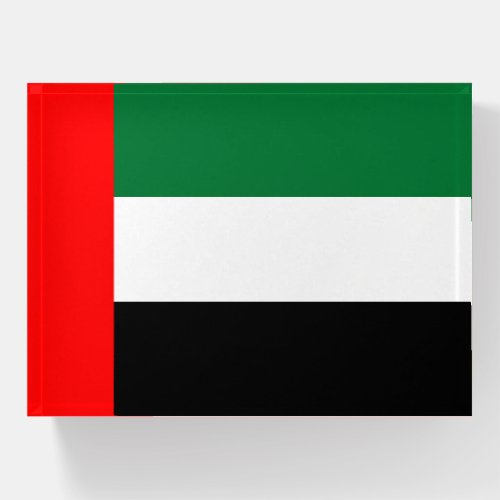 United Arab Emirates UAE Flag  Paperweight