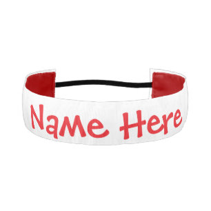 United Arab Emirates UAE Flag Red Personalize Name Athletic Headband