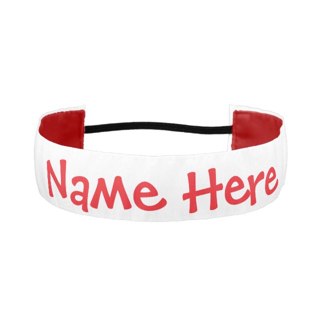 United Arab Emirates UAE Flag Red Personalize Name Athletic Headband (Front)