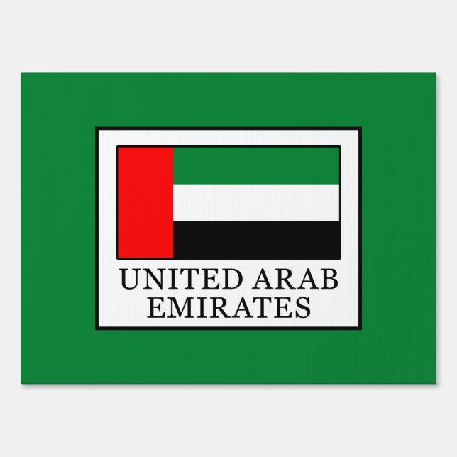United Arab Emirates Yard Sign (Front)
