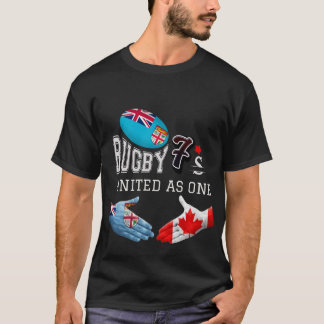 “United as One: Canada-Fiji Rugby Sevens T-Shirt” T-Shirt