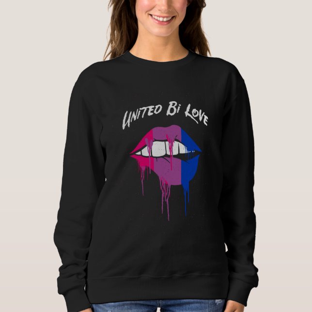 United Bi Love Bisexual LGBTQ Bi Pride LGBT Gay Co Sweatshirt (Front)
