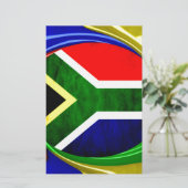 United by Beauty: South African Flag Design (Standing Front)