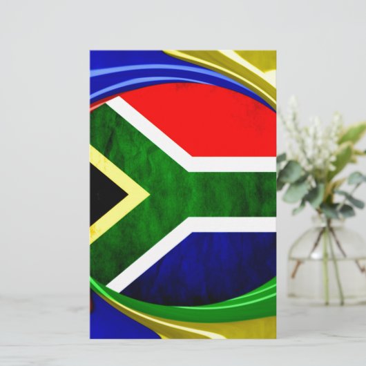 United by Beauty: South African Flag Design (Standing Front)