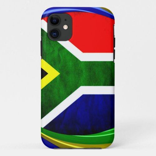 United by Beauty South African Flag Design iPhone 11 Case