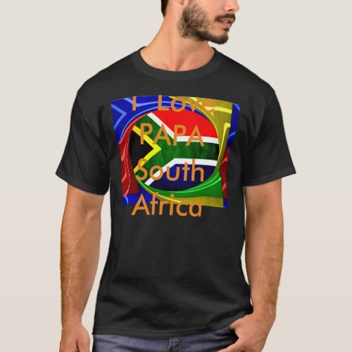 United by Beauty South African Flag Design T_Shirt