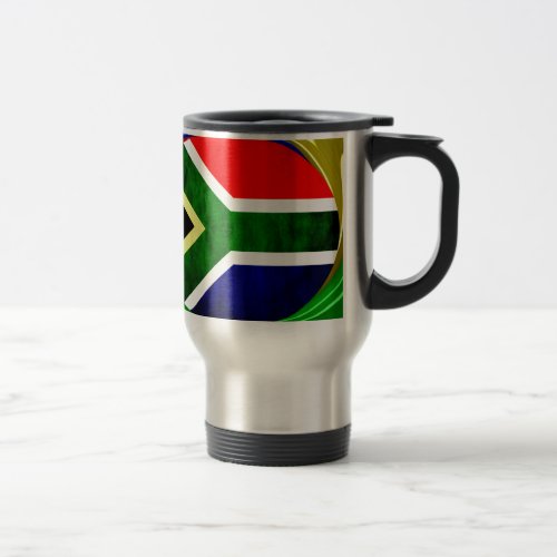 United by Beauty South African Flag Design Travel Mug