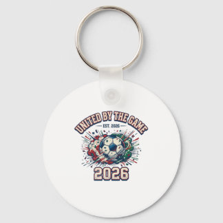 United By The Game 2026 Football World Cup Fan Tee Keychain