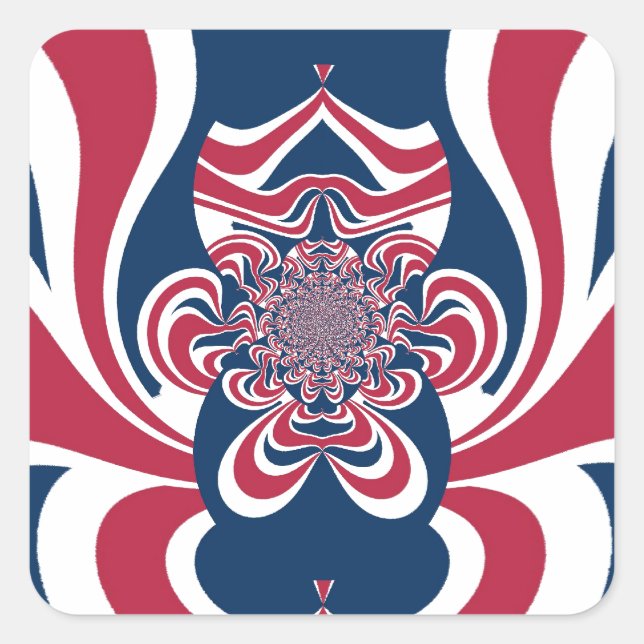 United Colors: Colorful Global Pattern Square Sticker (Front)