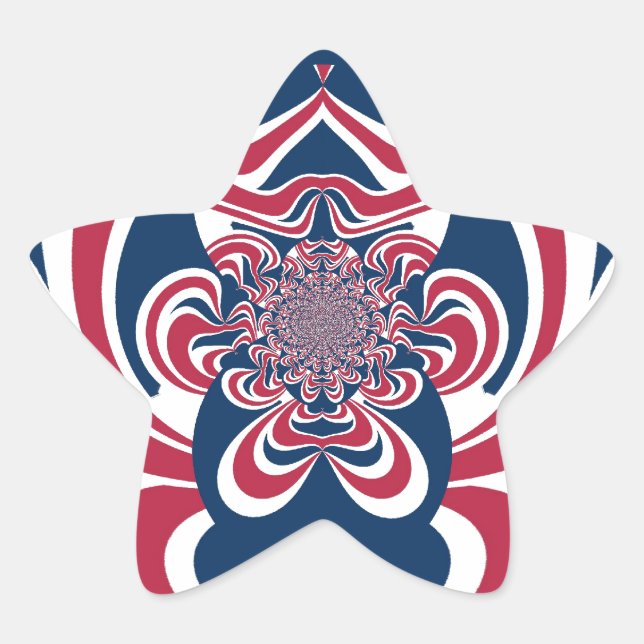 United Colors: Colorful Global Pattern Star Sticker (Front)
