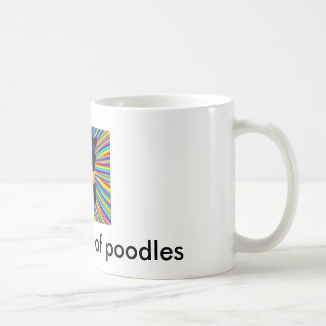united colors of poodles coffee mug (Right)