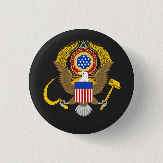 United Communist States of America Button (Front)