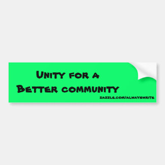 United Community Bumper Sticker