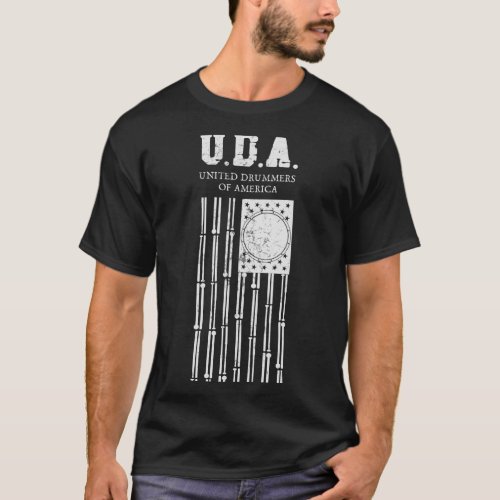 United Drummers of America Flag T_Shirt