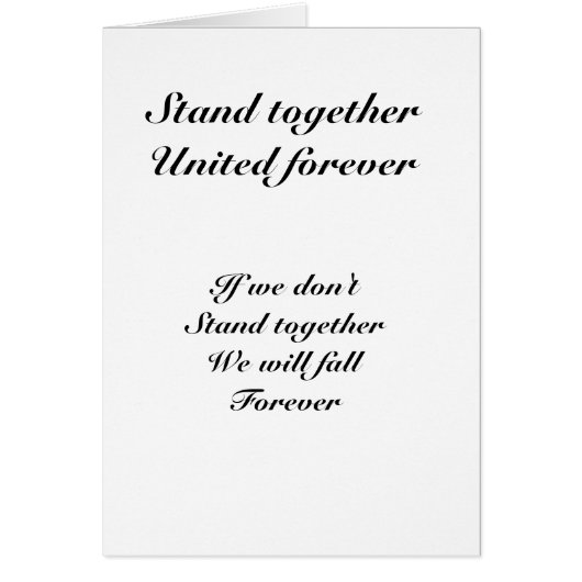United forever cards (Front)