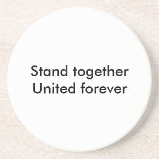 United forever sandstone coaster