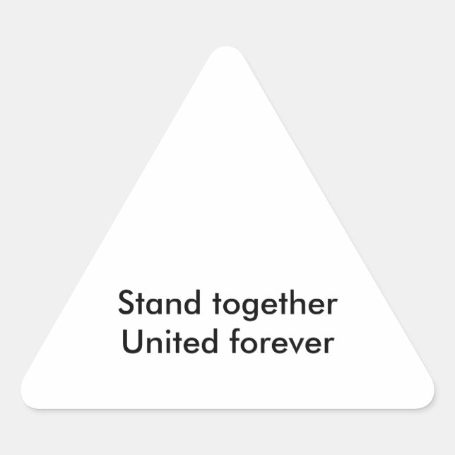 United forever triangle sticker (Front)