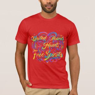 United Hearts Free Spirits" Men's sport-Tek T-Shirt