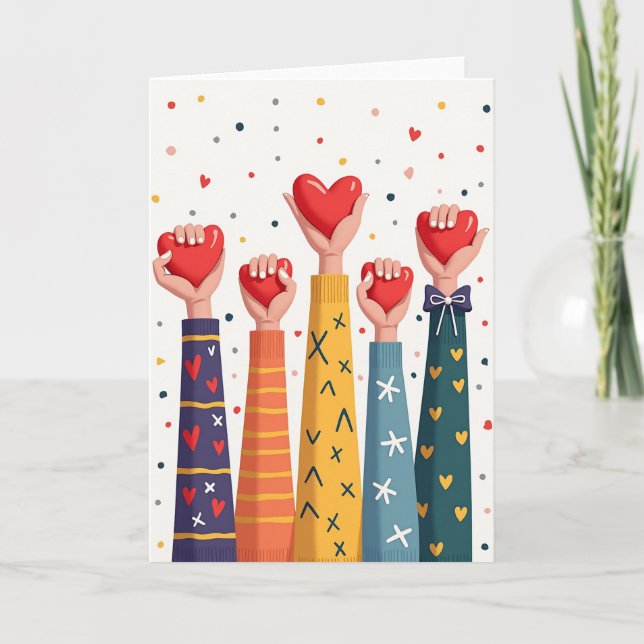 United Hearts Of Love Card (Front)