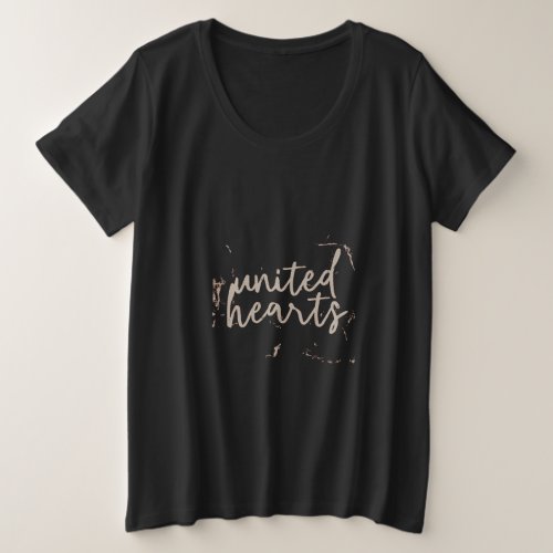 United Hearts Plus Size T_Shirt
