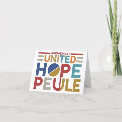 United Hope Proud People Thank You Card