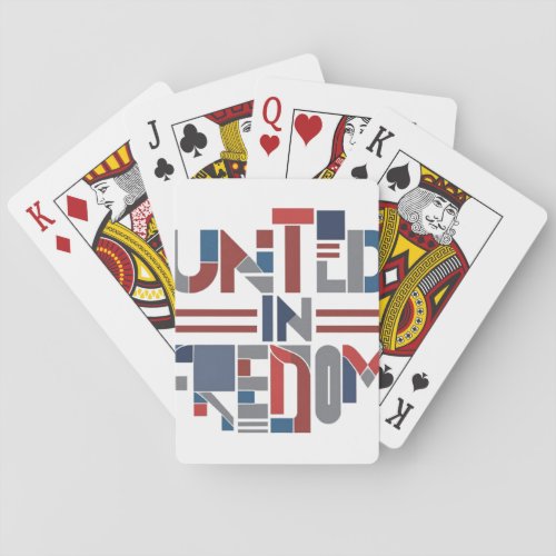 United in Freedom  Playing Cards