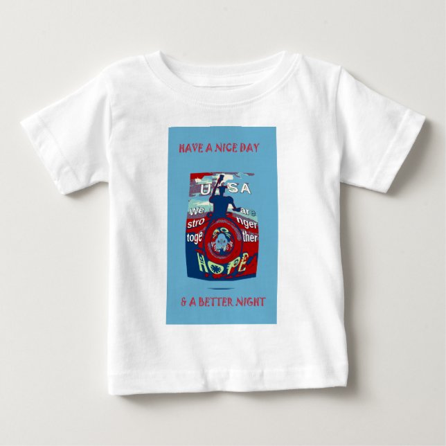 United in Hope: Stronger Together - USA Art Print  Baby T-Shirt (Front)