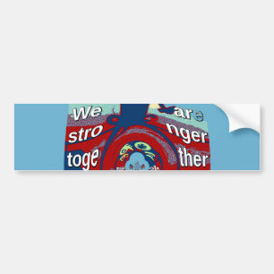United in Hope: Stronger Together - USA Art Print  Bumper Sticker
